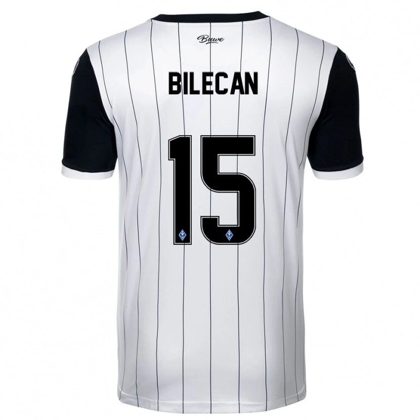 Danxen Femme Maillot Engin Bilecan #15 Blanc Noir Tenues Extérieur 2025/26 T-Shirt