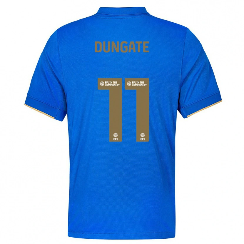 Danxen Enfant Maillot Katie Dungate #11 Bleu Or Tenues Domicile 2025/26 T-Shirt