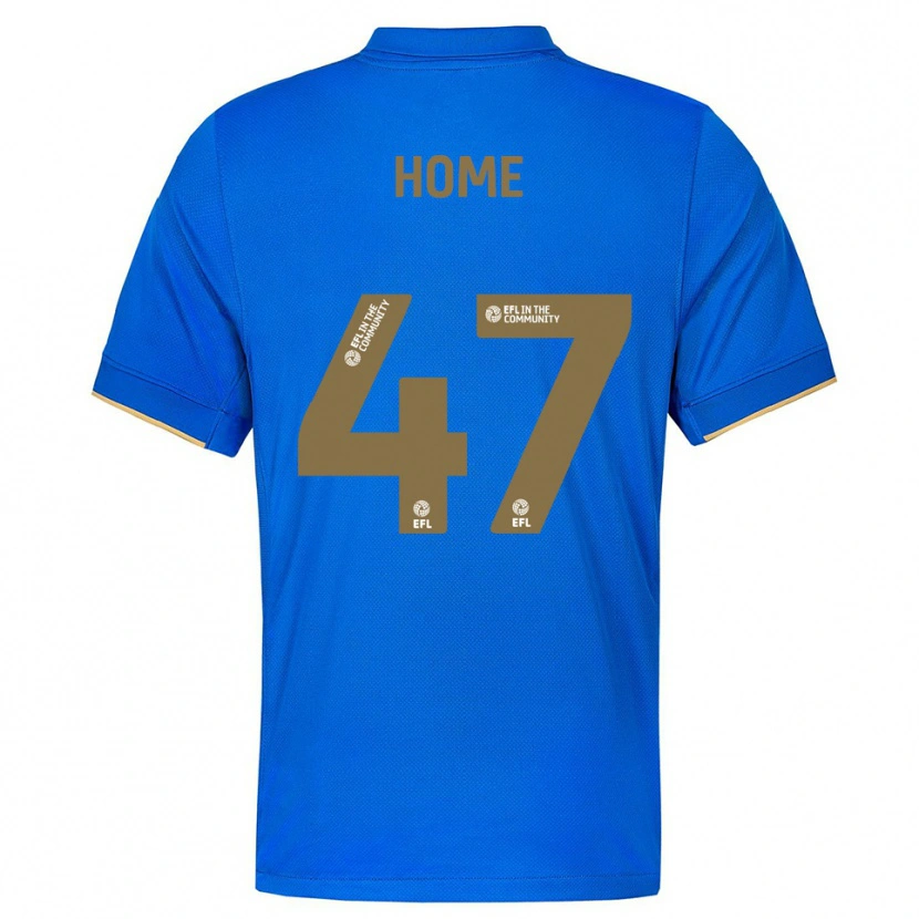 Danxen Enfant Maillot Josh Home #47 Bleu Or Tenues Domicile 2025/26 T-Shirt