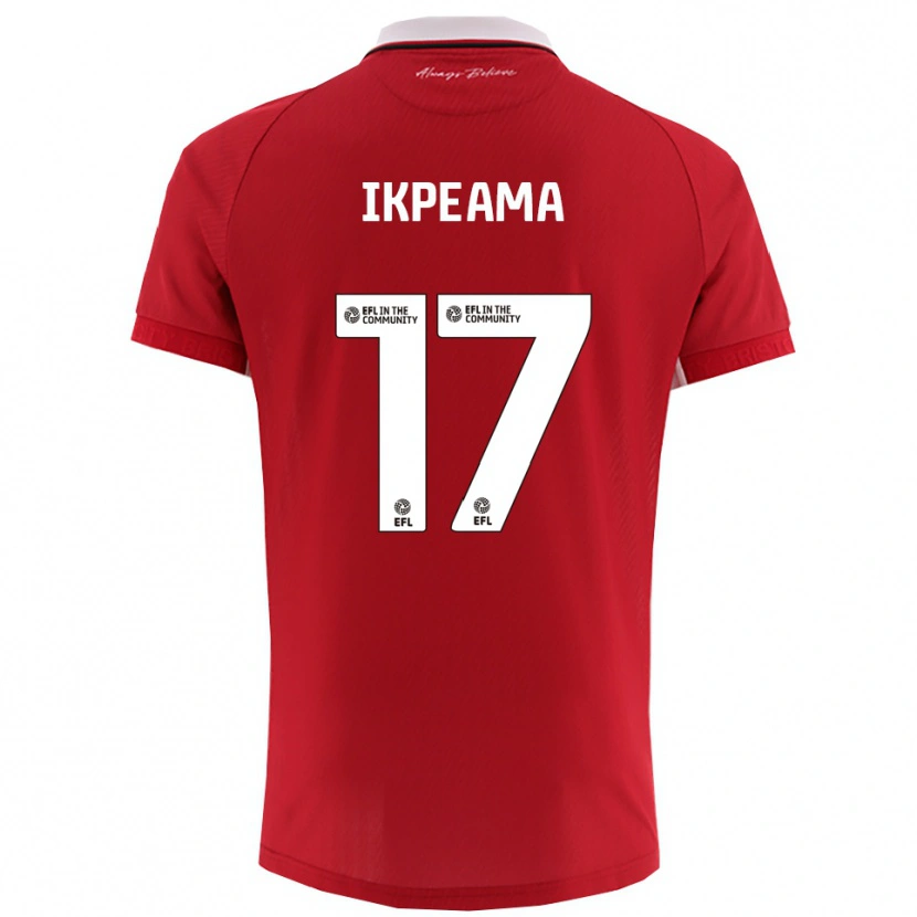 Danxen Enfant Maillot Excellent Ikpeama #17 Blanc Rouge Tenues Domicile 2025/26 T-Shirt