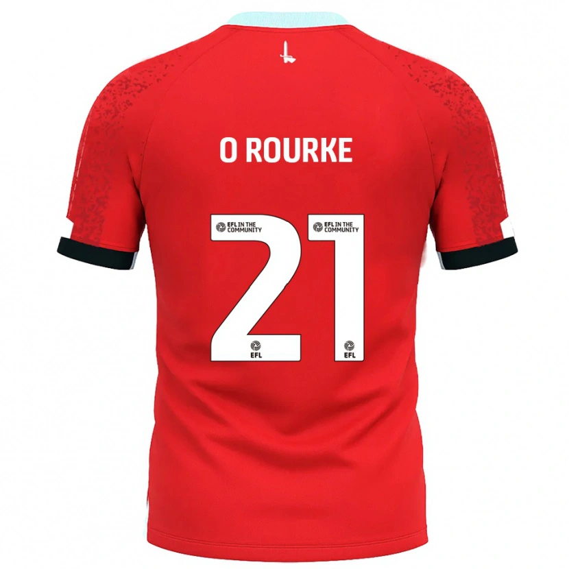 Danxen Enfant Maillot Sophie O'rourke #21 Rouge Blanc Tenues Domicile 2025/26 T-Shirt