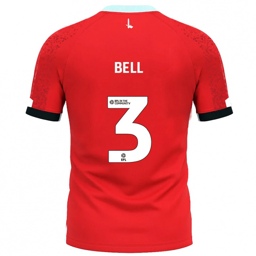 Danxen Enfant Maillot Amari'i Bell #3 Rouge Blanc Tenues Domicile 2025/26 T-Shirt