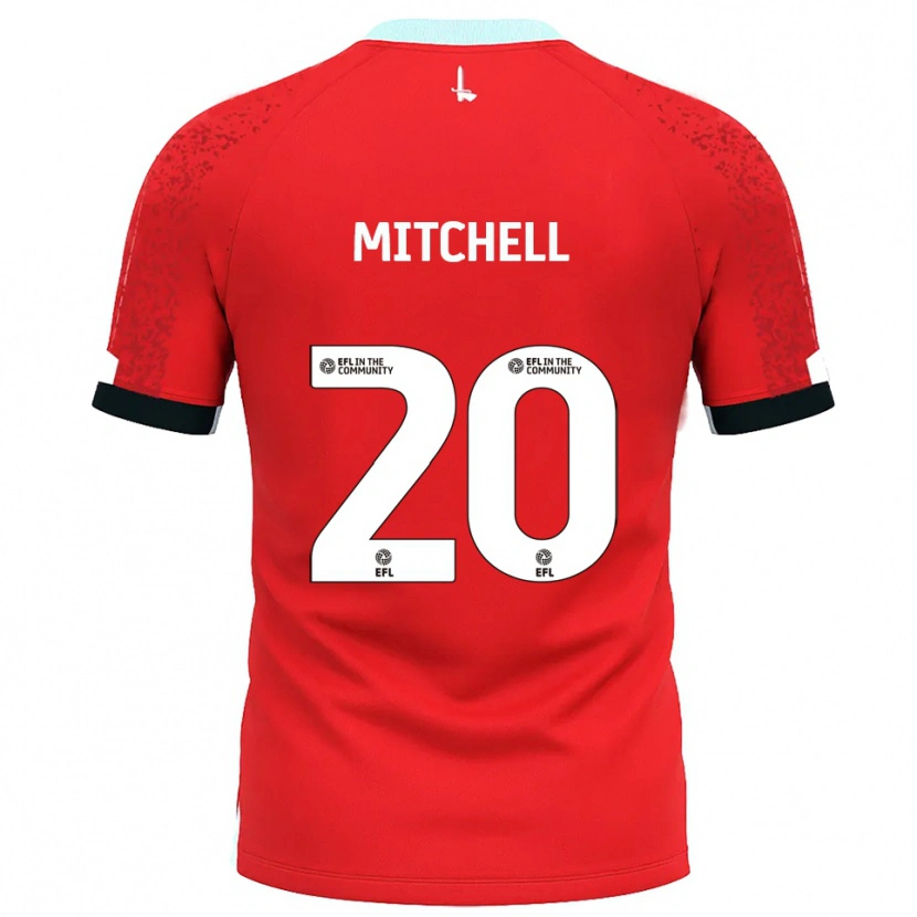Danxen Enfant Maillot Zach Mitchell #20 Rouge Blanc Tenues Domicile 2025/26 T-Shirt