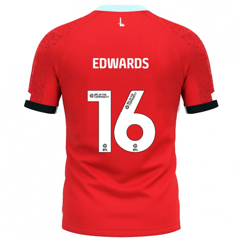 Danxen Enfant Maillot Josh Edwards #16 Rouge Blanc Tenues Domicile 2025/26 T-Shirt