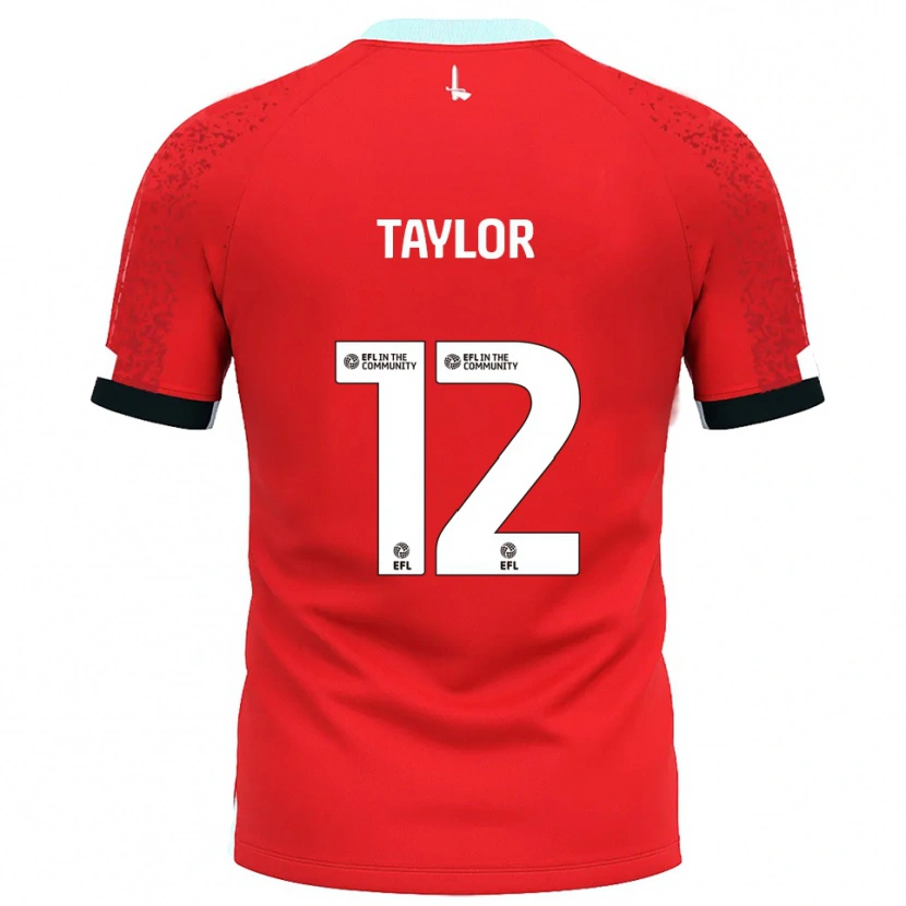 Danxen Enfant Maillot Terry Taylor #12 Rouge Blanc Tenues Domicile 2025/26 T-Shirt