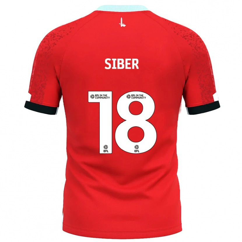 Danxen Enfant Maillot Gloria Siber #18 Rouge Blanc Tenues Domicile 2025/26 T-Shirt