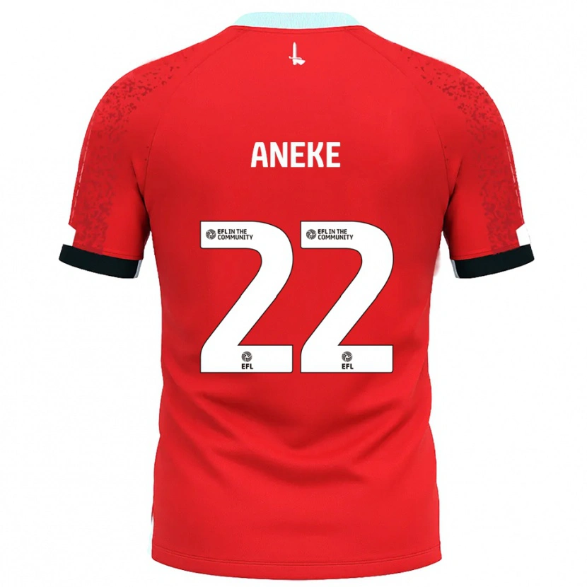 Danxen Enfant Maillot Chuks Aneke #22 Rouge Blanc Tenues Domicile 2025/26 T-Shirt