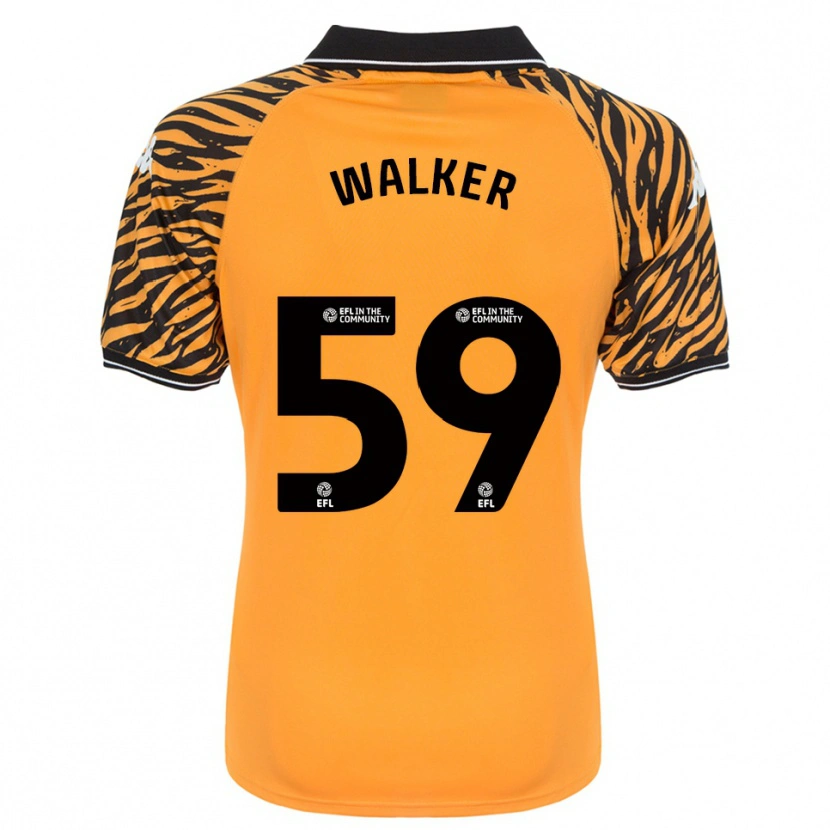 Danxen Enfant Maillot Coist Walker #59 Orange Noir Tenues Domicile 2025/26 T-Shirt