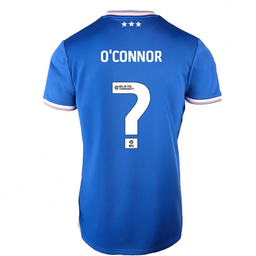 Danxen Enfant Maillot Daniel O'connor #0 Bleu Blanc Tenues Domicile 2025/26 T-Shirt