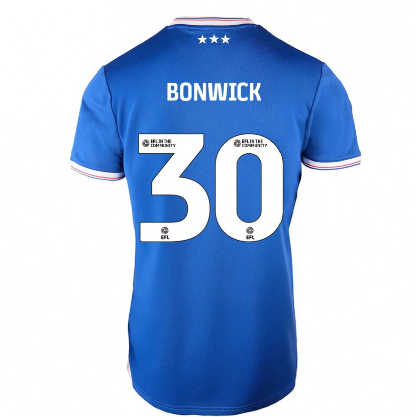 Danxen Enfant Maillot Kaci-Jai Bonwick #30 Bleu Blanc Tenues Domicile 2025/26 T-Shirt