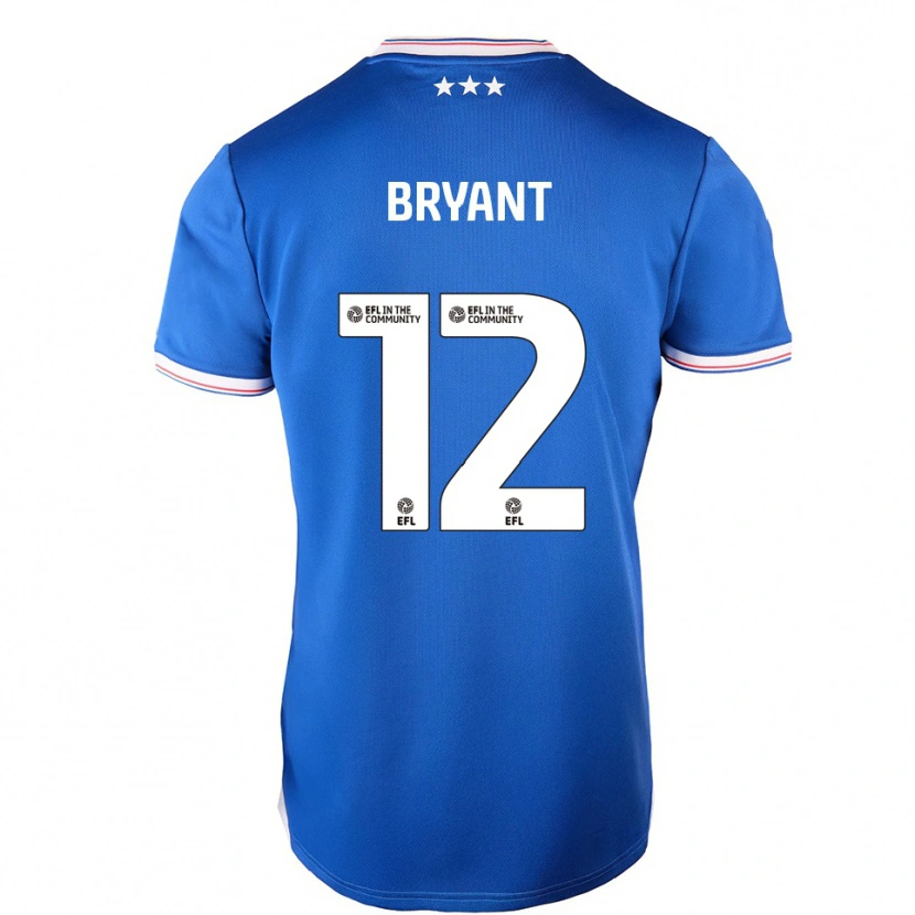 Danxen Enfant Maillot Issy Bryant #12 Bleu Blanc Tenues Domicile 2025/26 T-Shirt