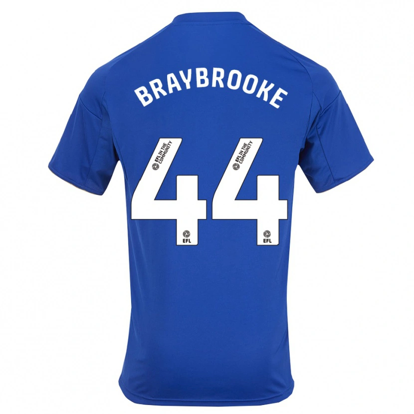 Danxen Enfant Maillot Sammy Braybrooke #44 Bleu Or Tenues Domicile 2025/26 T-Shirt