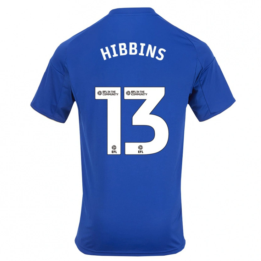 Danxen Enfant Maillot Josh Hibbins #13 Bleu Or Tenues Domicile 2025/26 T-Shirt
