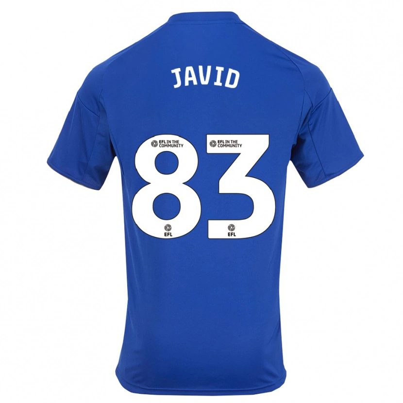 Danxen Enfant Maillot Abdullah Javid #83 Bleu Or Tenues Domicile 2025/26 T-Shirt