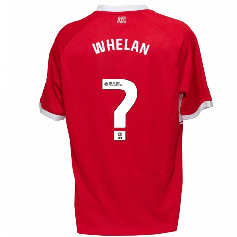 Danxen Enfant Maillot Frankie Whelan #0 Rouge Blanc Tenues Domicile 2025/26 T-Shirt
