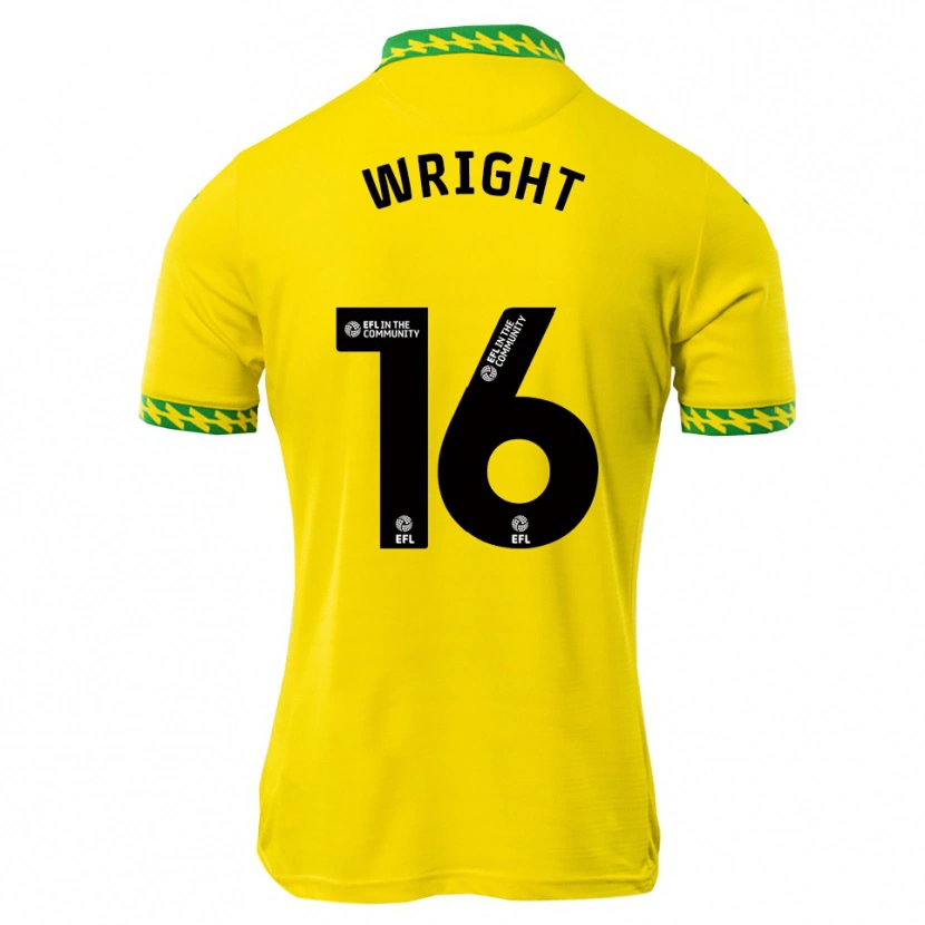 Danxen Enfant Maillot Jacob Wright #16 Blanc Vert Tenues Domicile 2025/26 T-Shirt