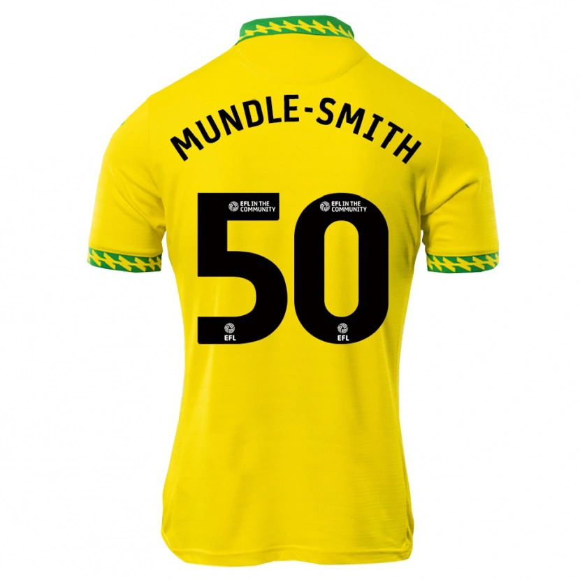 Danxen Enfant Maillot Errol Mundle-Smith #50 Blanc Vert Tenues Domicile 2025/26 T-Shirt