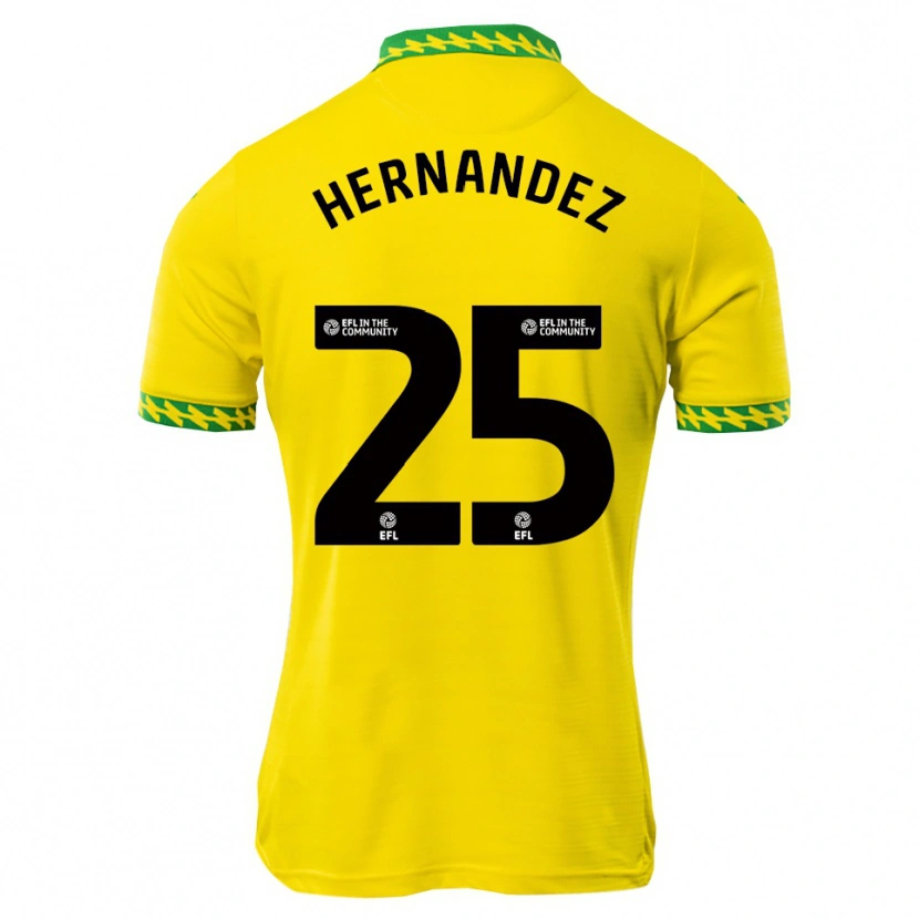 Danxen Enfant Maillot Onel Hernández #25 Blanc Vert Tenues Domicile 2025/26 T-Shirt