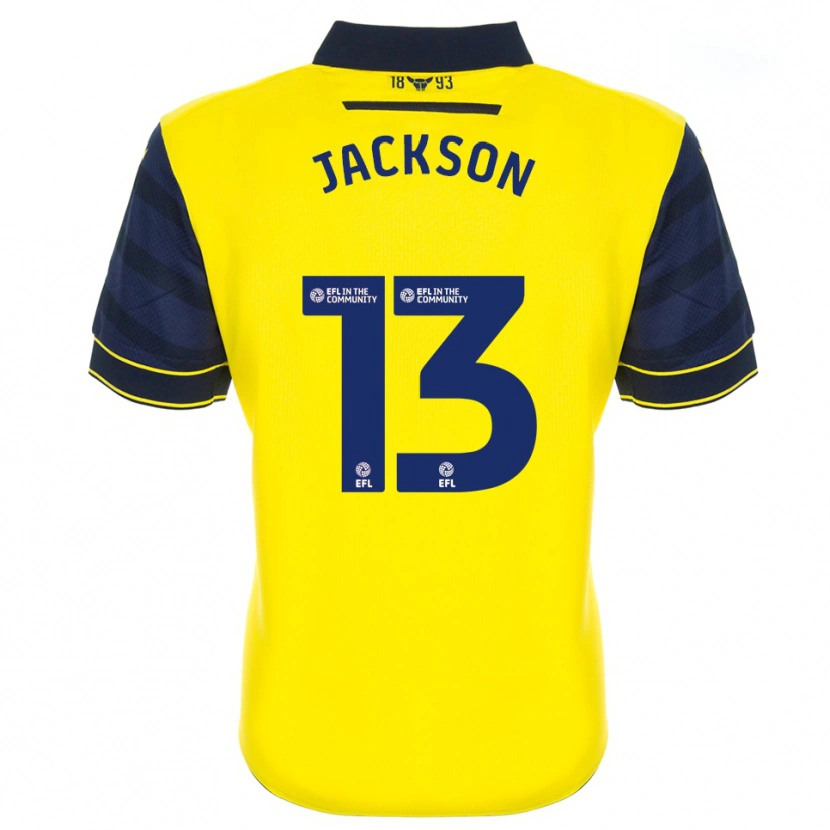 Danxen Enfant Maillot Will Jackson #13 Jaune Marine Tenues Domicile 2025/26 T-Shirt