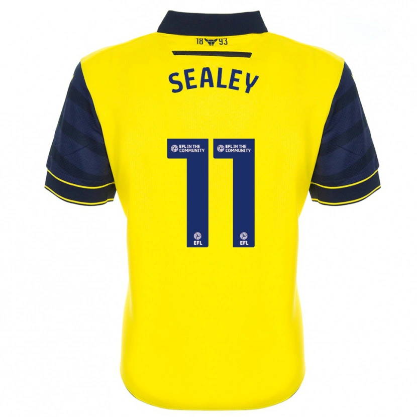 Danxen Enfant Maillot Ruby Sealey #11 Jaune Marine Tenues Domicile 2025/26 T-Shirt
