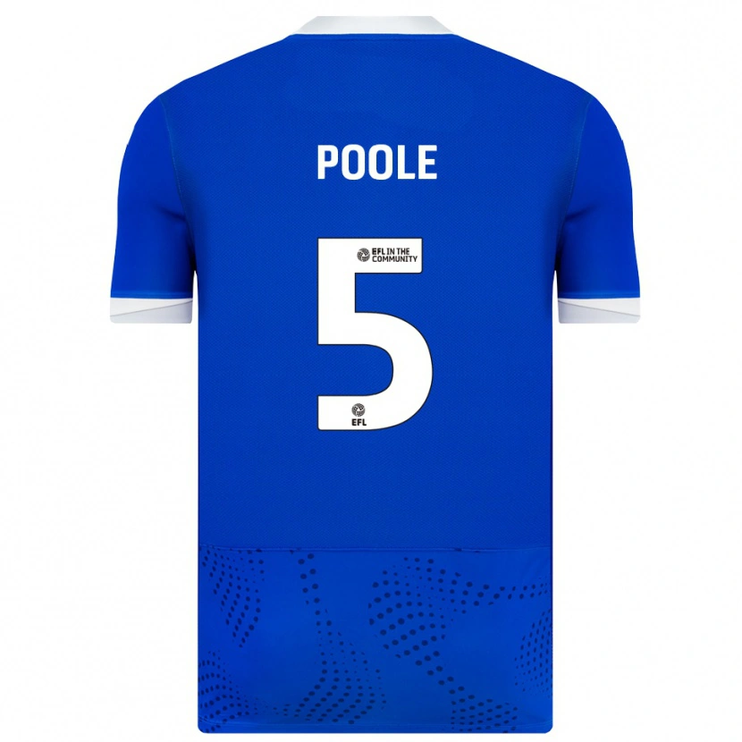 Danxen Enfant Maillot Regan Poole #5 Bleu Blanc Tenues Domicile 2025/26 T-Shirt
