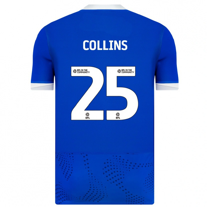 Danxen Enfant Maillot Izzy Collins #25 Bleu Blanc Tenues Domicile 2025/26 T-Shirt