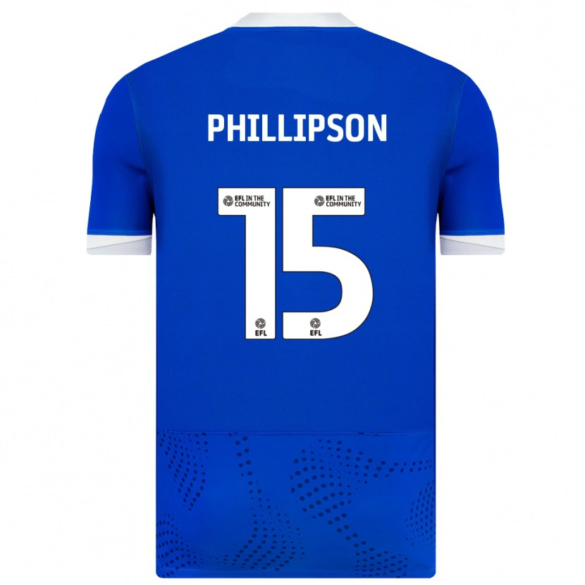 Danxen Enfant Maillot Ben Phillipson #15 Bleu Blanc Tenues Domicile 2025/26 T-Shirt