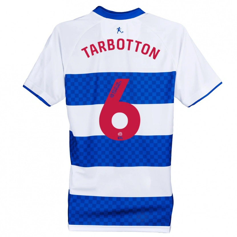 Danxen Enfant Maillot Teddy Tarbotton #6 Bleu Blanc Tenues Domicile 2025/26 T-Shirt