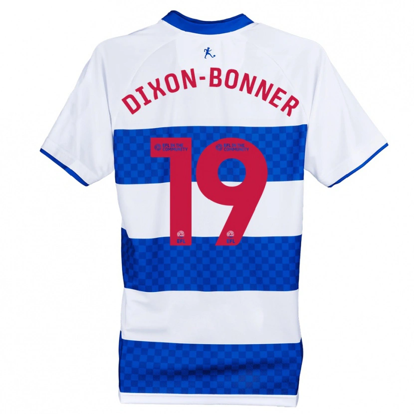 Danxen Enfant Maillot Elijah Dixon-Bonner #19 Bleu Blanc Tenues Domicile 2025/26 T-Shirt