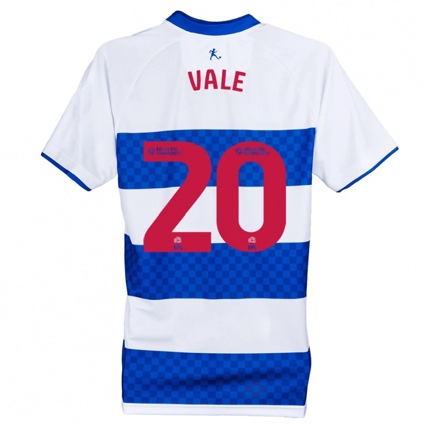 Danxen Enfant Maillot Harvey Vale #20 Bleu Blanc Tenues Domicile 2025/26 T-Shirt