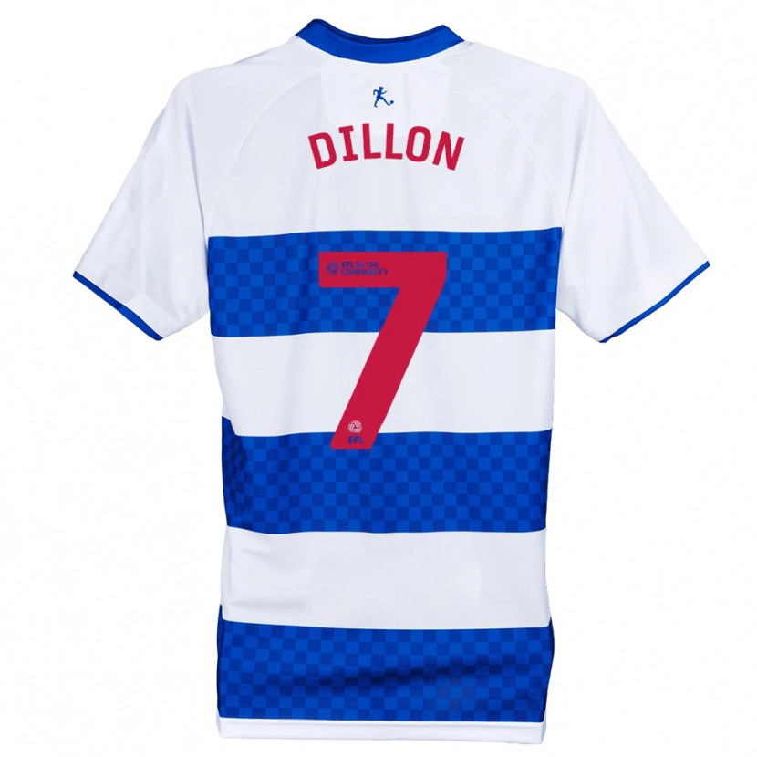 Danxen Enfant Maillot Cian Dillon #7 Bleu Blanc Tenues Domicile 2025/26 T-Shirt