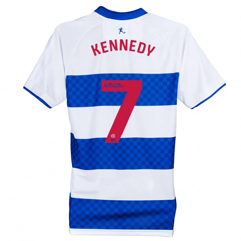 Danxen Enfant Maillot Rico Kennedy #7 Bleu Blanc Tenues Domicile 2025/26 T-Shirt