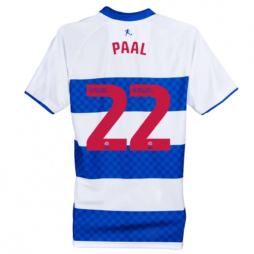 Danxen Enfant Maillot Kenneth Paal #22 Bleu Blanc Tenues Domicile 2025/26 T-Shirt