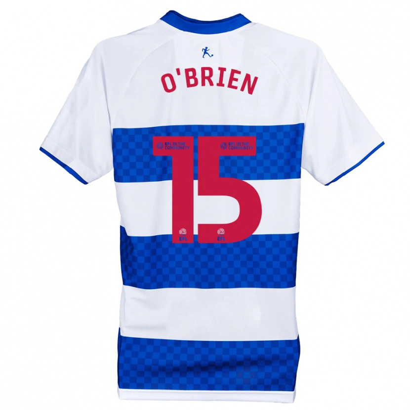Danxen Enfant Maillot Archie O'brien #15 Bleu Blanc Tenues Domicile 2025/26 T-Shirt