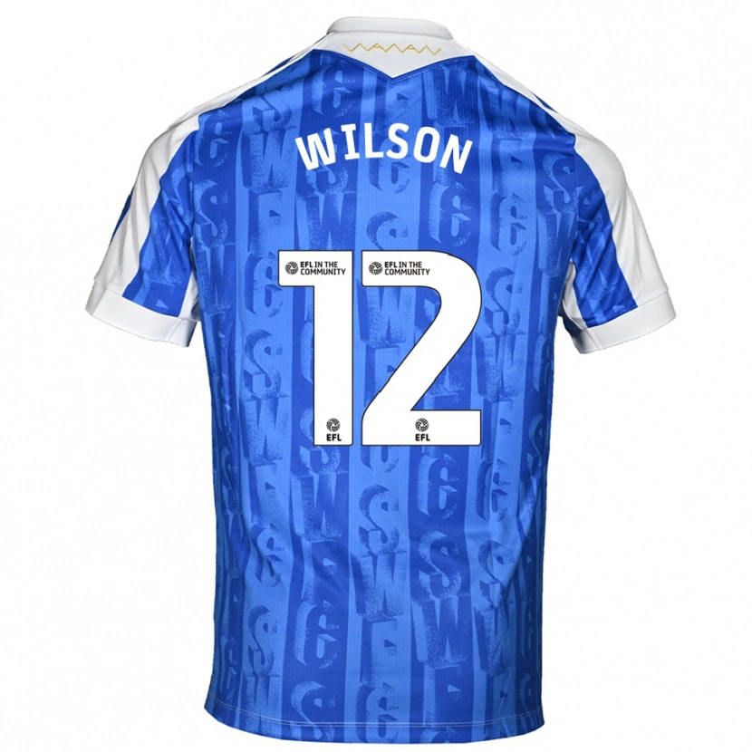 Danxen Enfant Maillot Ryan Wilson #12 Bleu Blanc Tenues Domicile 2025/26 T-Shirt