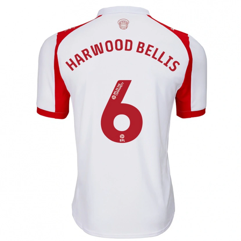 Danxen Enfant Maillot Taylor Harwood-Bellis #6 Blanc Rouge Tenues Domicile 2025/26 T-Shirt