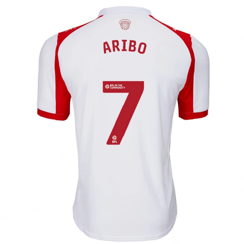 Danxen Enfant Maillot Joe Aribo #7 Blanc Rouge Tenues Domicile 2025/26 T-Shirt