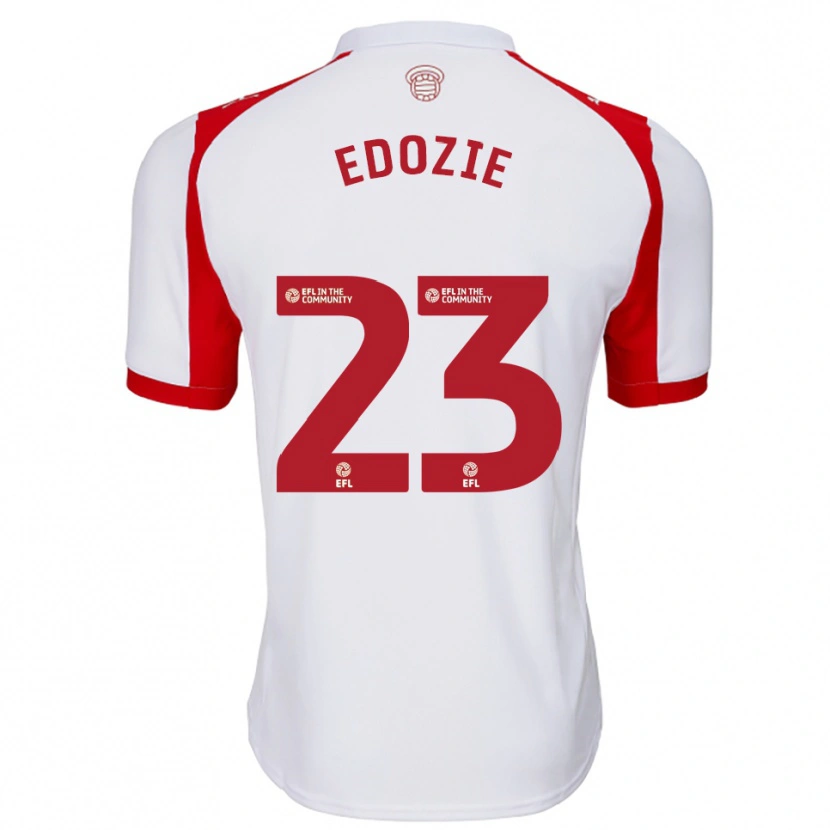 Danxen Enfant Maillot Samuel Edozie #23 Blanc Rouge Tenues Domicile 2025/26 T-Shirt