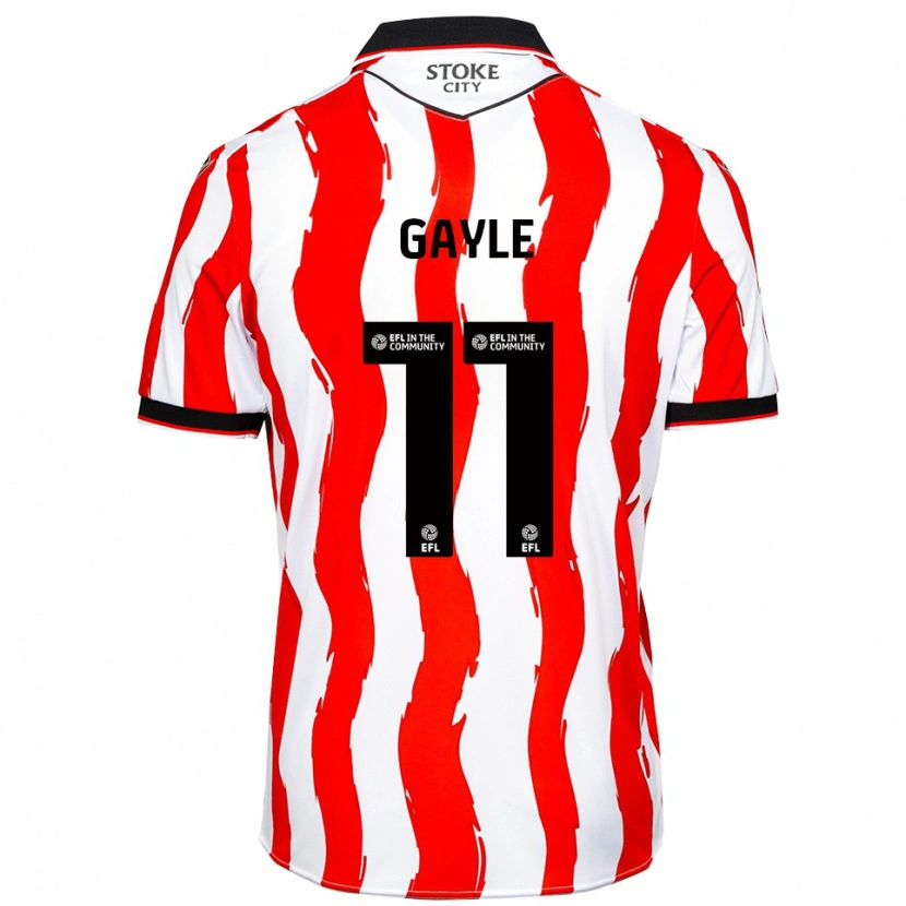 Danxen Enfant Maillot Dwight Gayle #11 Blanc Rouge Tenues Domicile 2025/26 T-Shirt