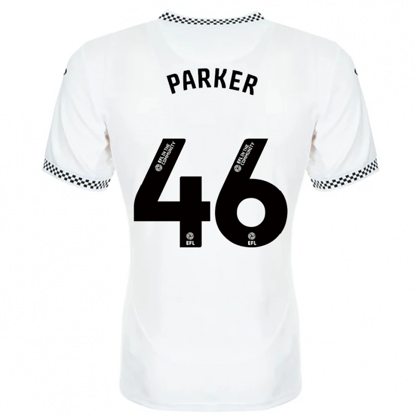 Danxen Enfant Maillot Arthur Parker #46 Blanc Orange Tenues Domicile 2025/26 T-Shirt