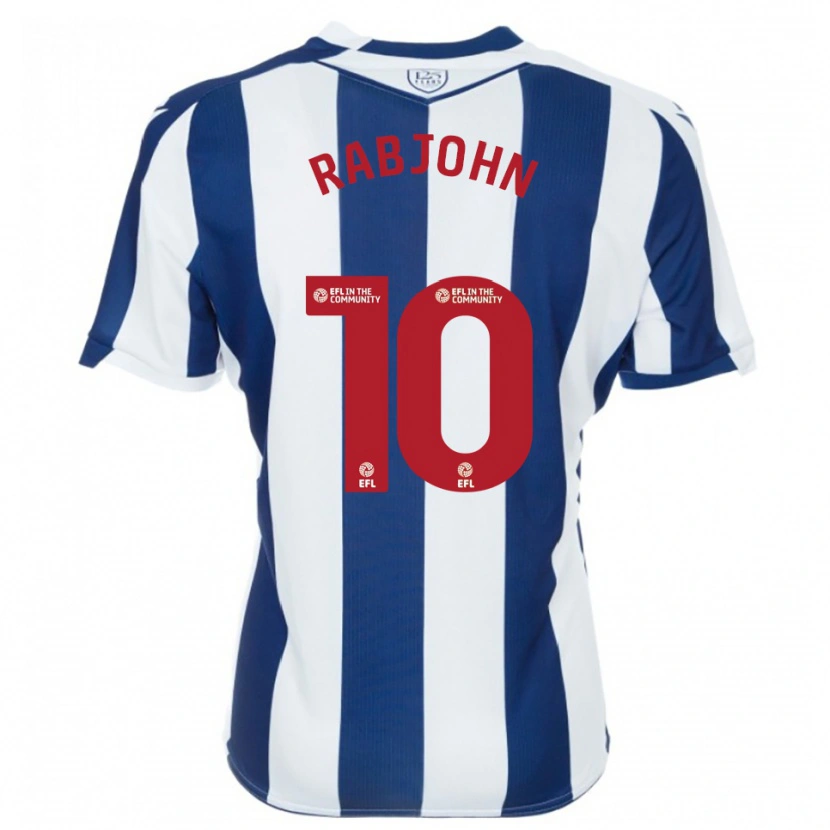 Danxen Enfant Maillot Olivia Rabjohn #10 Marine Blanc Tenues Domicile 2025/26 T-Shirt