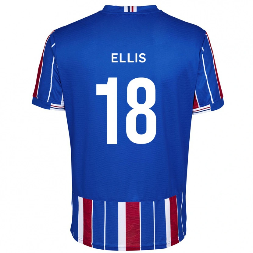 Danxen Enfant Maillot Jack Ellis #18 Bleu Rouge Blanc Tenues Domicile 2025/26 T-Shirt