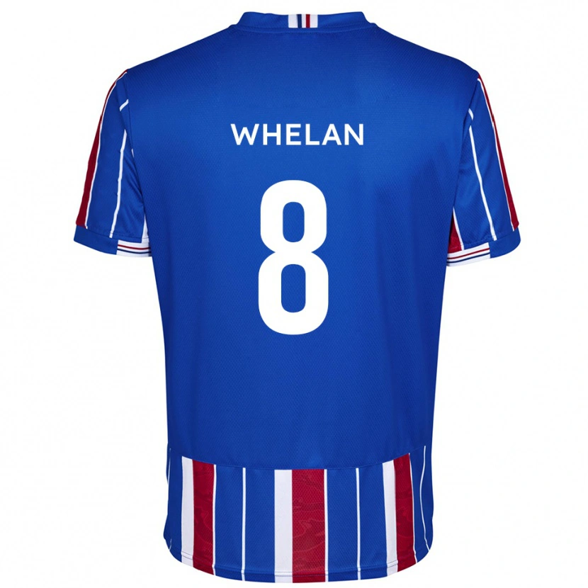 Danxen Enfant Maillot Callum Whelan #8 Bleu Rouge Blanc Tenues Domicile 2025/26 T-Shirt