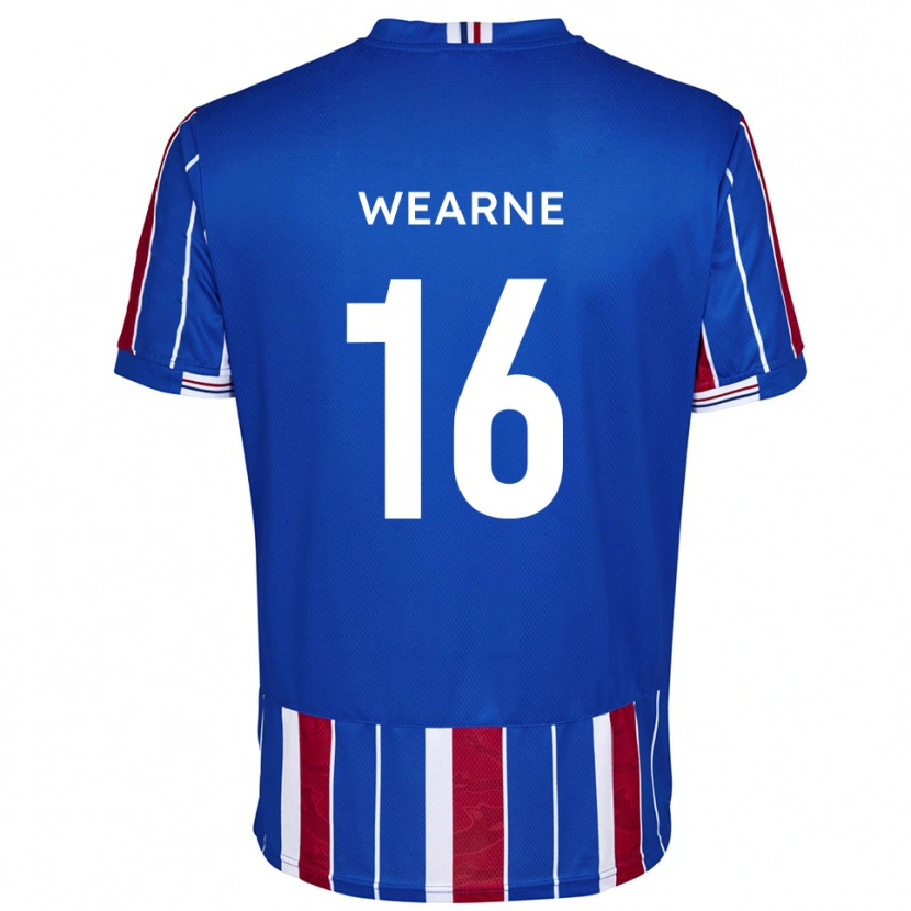 Danxen Enfant Maillot Stephen Wearne #16 Bleu Rouge Blanc Tenues Domicile 2025/26 T-Shirt