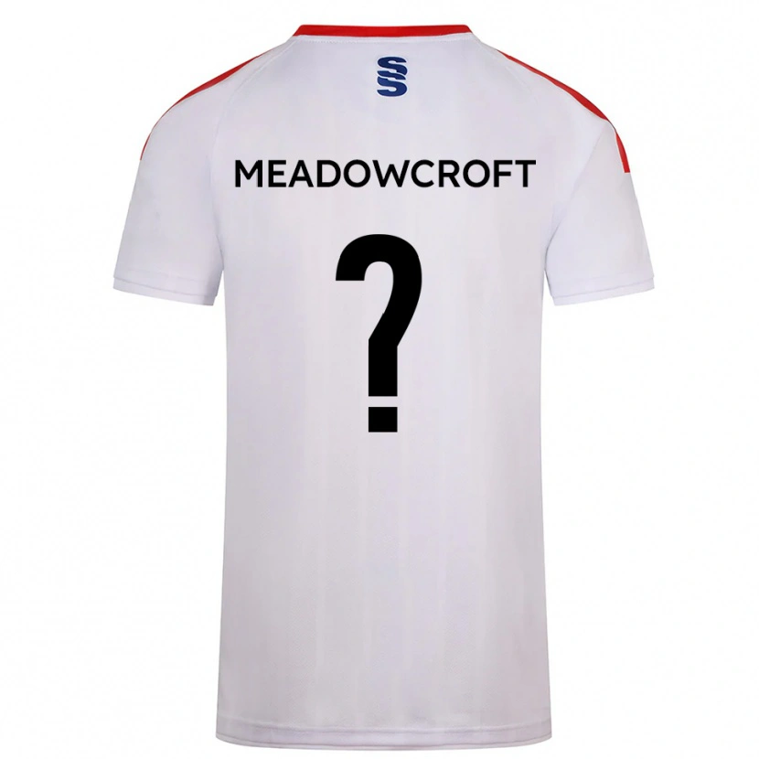 Danxen Enfant Maillot Cullen Meadowcroft #0 Blanc Marine Tenues Domicile 2025/26 T-Shirt