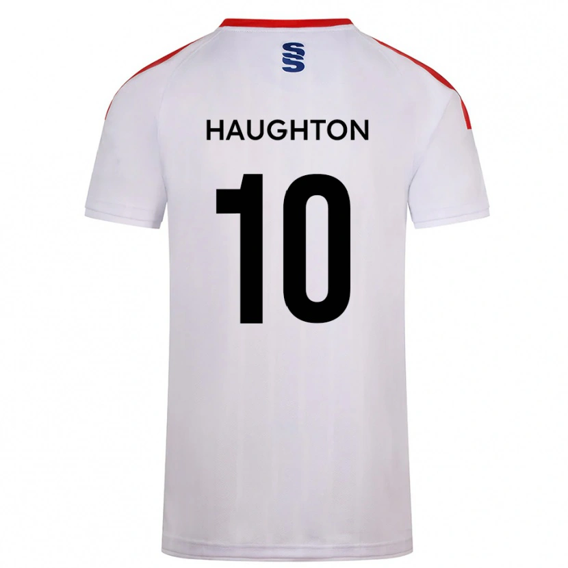 Danxen Enfant Maillot Nick Haughton #10 Blanc Marine Tenues Domicile 2025/26 T-Shirt