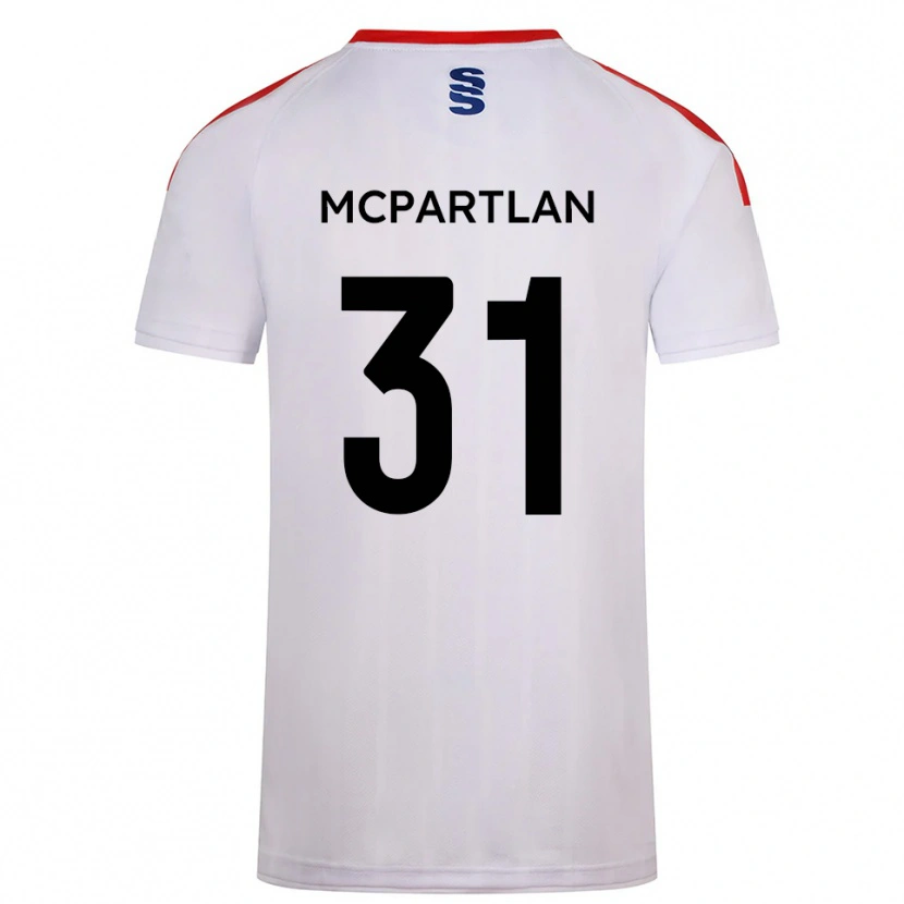 Danxen Enfant Maillot Cian Mcpartlan #31 Blanc Marine Tenues Domicile 2025/26 T-Shirt