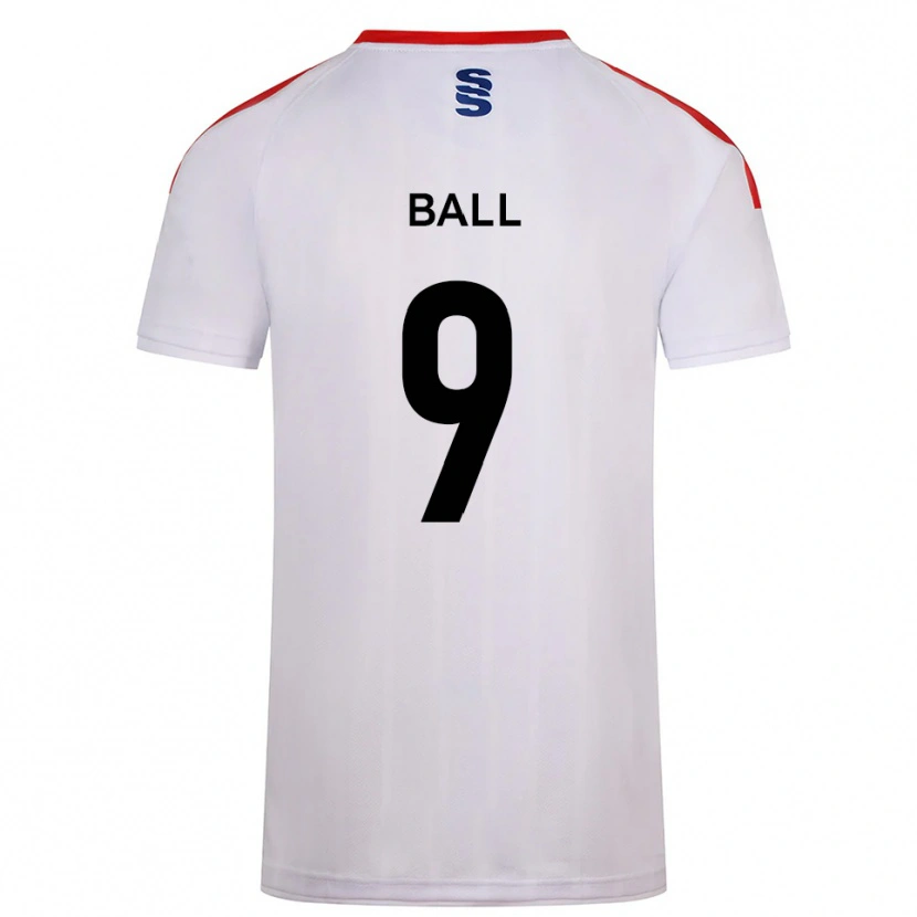 Danxen Enfant Maillot Theo Ball #9 Blanc Marine Tenues Domicile 2025/26 T-Shirt