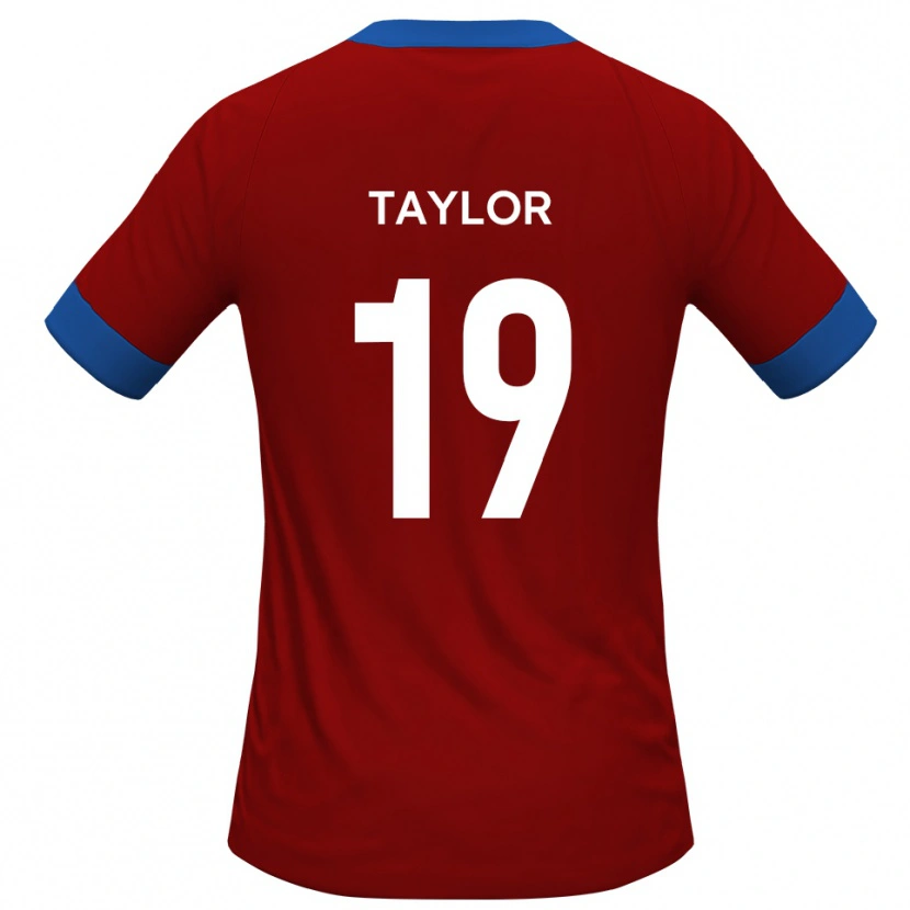 Danxen Enfant Maillot Archy Taylor #19 Rouge Bleu Tenues Domicile 2025/26 T-Shirt