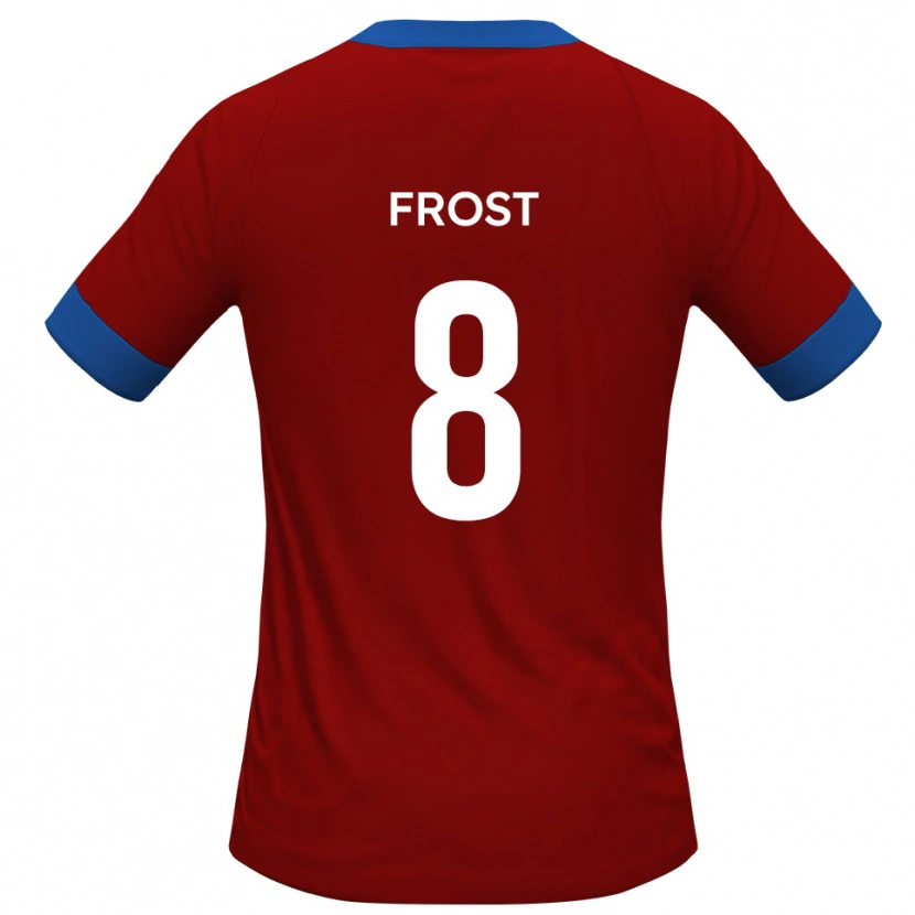 Danxen Enfant Maillot Tyler Frost #8 Rouge Bleu Tenues Domicile 2025/26 T-Shirt